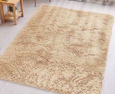 FREE EXPRESS SHIPPING Homeware Fluffy Bedroom Rug Small Beige Area Rugs 50x80 cm for Living Room Plush Carpet Modern Soft Shaggy Pile Faux Fur Rug for Home
