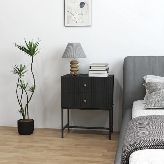 2-Drawer Bedside Table