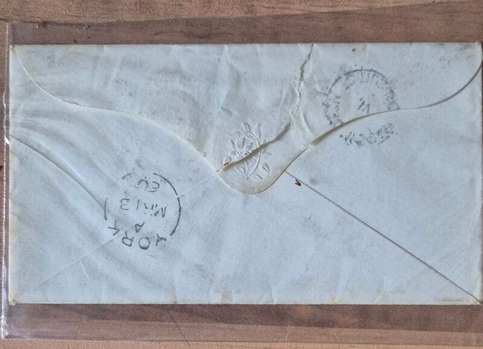 A remarkable, cohesive archive of three Victorian postal covers tracing the career of Thomas Campbell Foster, Esq., Barrister at Law 1813 to 1882. Victorian, legal, history, postal, archive, covers, Penny Red, stamp, barrister.