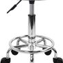 NEW SALE | Swivel Rolling Stool Height Adjustable PU Leather Cushion Salon Vanity Massage Office Stool Chair Small Image 4