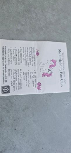 Pamphlet 2 Leaflet HTF Collector Sheet for Birthflower Ponies US version 1984 MLP G1 My Little Pony