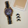 Michael Kors Parker Gold-Tone & Blue Watch (MK-6268) Image 6