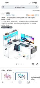Gaming desk and chair  120