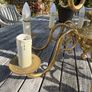 Brass 10 arm Chandelier/Ceiling light Image 9