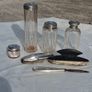 Sterling Silver Art Nouveau Dressing Table Set Image 2