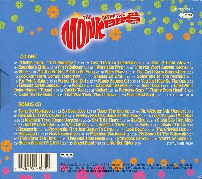 Free Postage! The Definitive Monkees. 2 x CD.