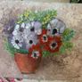 Fine Floral Still Life Floral Painting On Canvas, Signed. Image 2