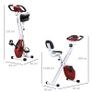 Foldable Exercise Bike with 8-Level Magnetic Resistance, LCD Monitor, Indoor Fitness Bicycle Trainer, Red Image 2