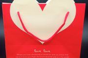 Red Heart Shaped Gift/Party Bags - Small/Large