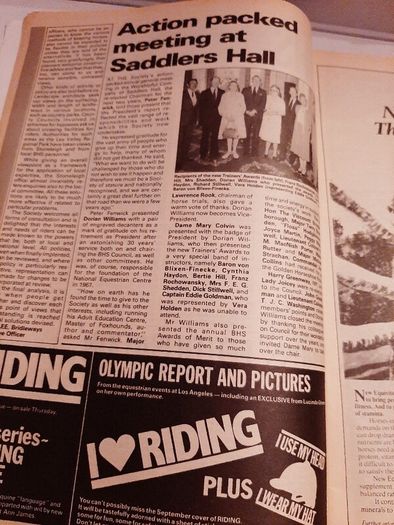 old 1984 Olympic special horse magazine