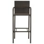 7 Piece Garden Bar Set Poly Rattan Brown Image 7
