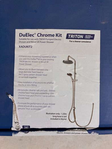 NEW Triton Chrome Shower Fitting