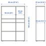 IKEA VIHALS Shelving unit with 6 shelves,95x37x140 cm Image 2