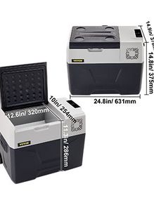 Car Refrigerator Portable Compressor Fridge Freezer W/ Wheel & Draw Bar 30L 40L 50L for Camping Picnic Boating Caravan Bar