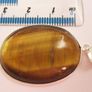 Silver Plated 18" Brown Tiger's Eye Pendant Necklace Image 6