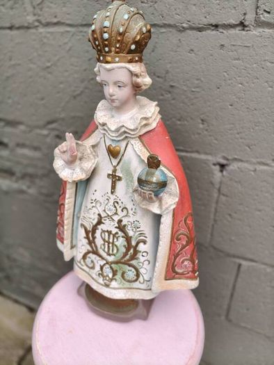 Vintage Chalk Child of Prague