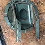 Lambretta horizontal rear frame spare wheel carrier. Image 2