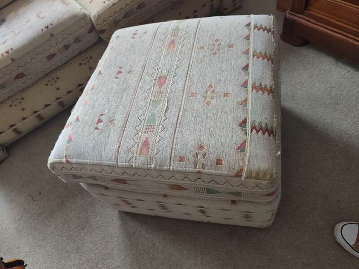 Casey's sofas x2 & pouffe FREE to take away