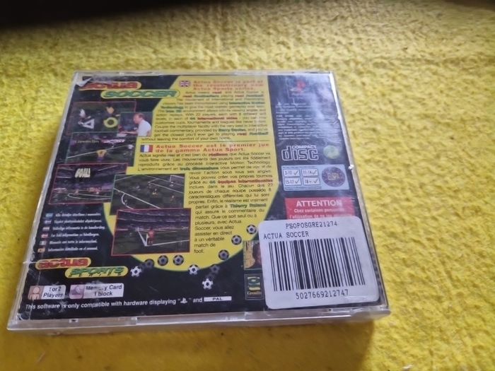Actua Soccer PlayStation1 Ps1 PlayStation2 Ps2 games Original