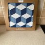 Denby Set 6 blue Geometric Placemats & Blue Baroque  Sugar Bowl Image 9