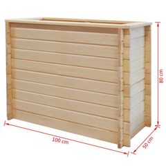 Garden Firewood Storage Shed Impregnated Pinewood