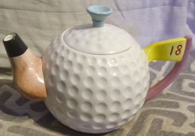 Golf ball tea-pot
