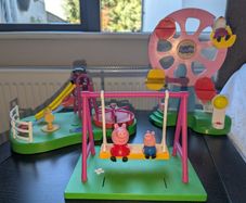 Peppa Pig Bundle (House, School, airplane, playground, picnic basket)