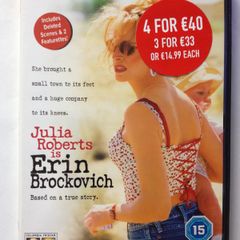 Erin Brockovich [2000] Julia Roberts, Aaron Eckhart & Albert Finney [1xDVD Movie] Academy Award Winner