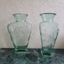 Vintage pair of XL parlane glass vases Image 2