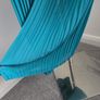 Worn once, like new. Fully lined beautiful dressy Turquoise pleated trousers. Fit 10-14. Image 2