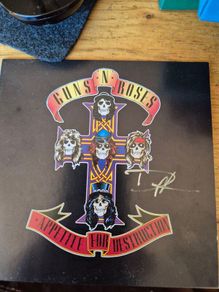 Guns N Roses Appetite for Destruction CD - signed by Duff