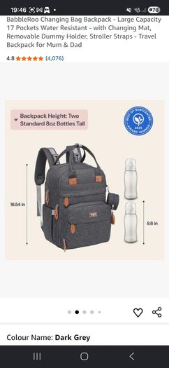 Babbleroo changing bag backpack