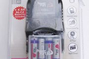 Battery charger with 4 AA rechargeable batteries