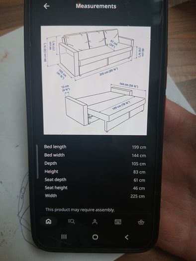 sofa bed 3 seater