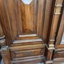 Huge Antique Breakfront Armoire Triple Wardrobe Image 2