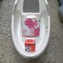 SnuzPod Bedside Crib with Snuz mattress + baby bath + accessories Image 6