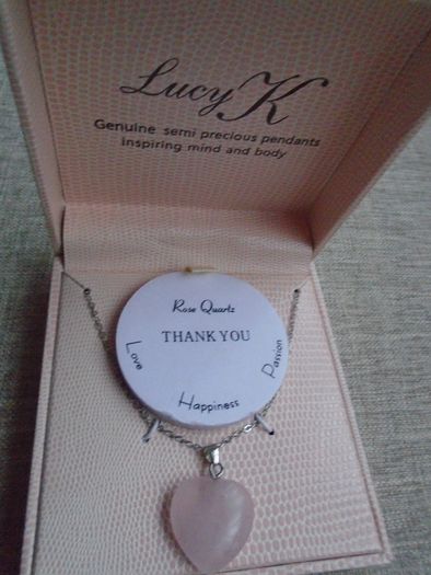 Rose Quartz heart pendant, Thank you gift, Teacher's gift, Mother's Day  gift, Gemstone jewellery