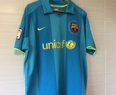 FC Barcelona Jersey. Official Nike Mens Away Jersey Season 2007-2008. Original From The Time. Not A Modern Remake.