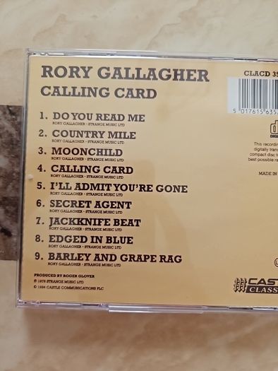 Rory Gallagher CD  - Calling Card
