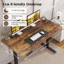 MASSIVE SALE Electric Standing Desk Height Adjustable 120 x 60cm Sit to Stand Desk Stand up Desk Computer Work Desk for Home Office Black Frame/Rustic Brown Table Top Image 5