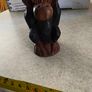 1970s Vtg. 5.5 inches Carved Wood Monkey Primitive Folk Art - Hear No Evil/MOP Eyes Image 7