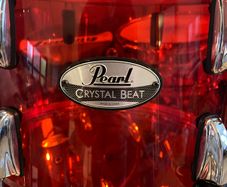 PRICE DROP USED Pearl Crystal Beat Ruby Classic Acrylic shell pack