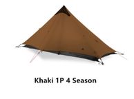 main image for ad 2021 New Version 230cm 3F UL GEAR Lanshan 1 Ultralight Camping 3/4 Season 15D Silnylon Rodless Tent