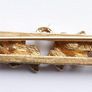 Vintage AVON Floral Bar Brooch: Gold Tone Art Nouveau Style Brooch Image 4