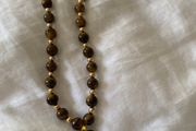 Beaded necklace with heart