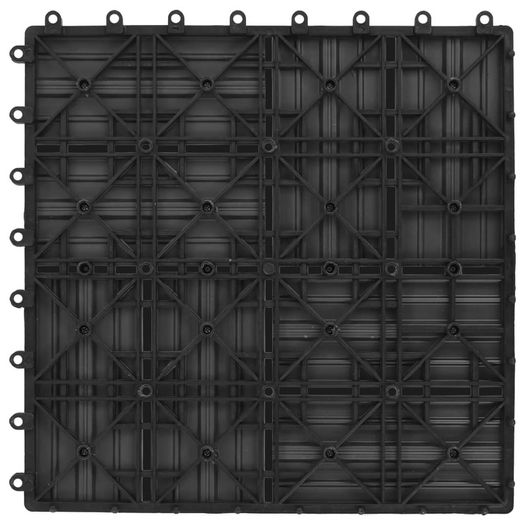 22 pcs Decking Tiles 30x30 cm 2 sqm WPC Grey
