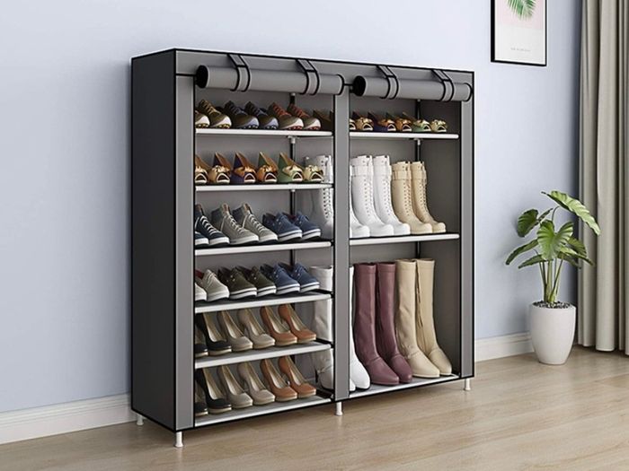 Shoe Rack Shoe Storage Boot Style Hode up to 27 Pairs Shoes With Non-woven Fabric Cover,Grey MULTIPLE COLOURS AVAILABLE (FREE POSTAGE)