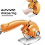 Fabric Cutting machine 100mm Rotating Fabric Cutting Machine 27mm Cutting Height Electric Rotating Cutting Machine Orange Image 5