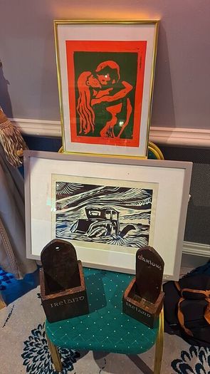 Rare vintage original Martin Monks artwork