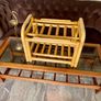 Sturdy Versatile Rattan and Bamboo Low Stool Footstool VGC Image 9